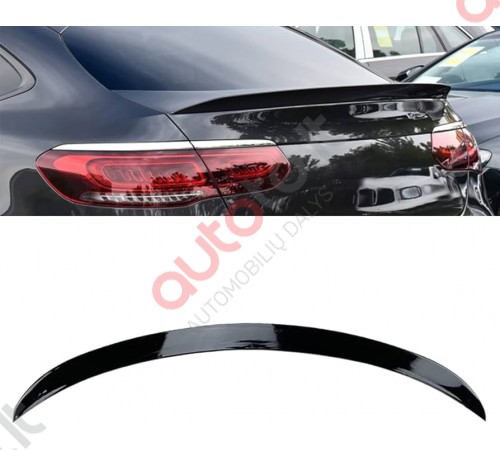 Mercedes Benz GLC Coupe C253 AMG stiliaus juodas blizgus spoileris